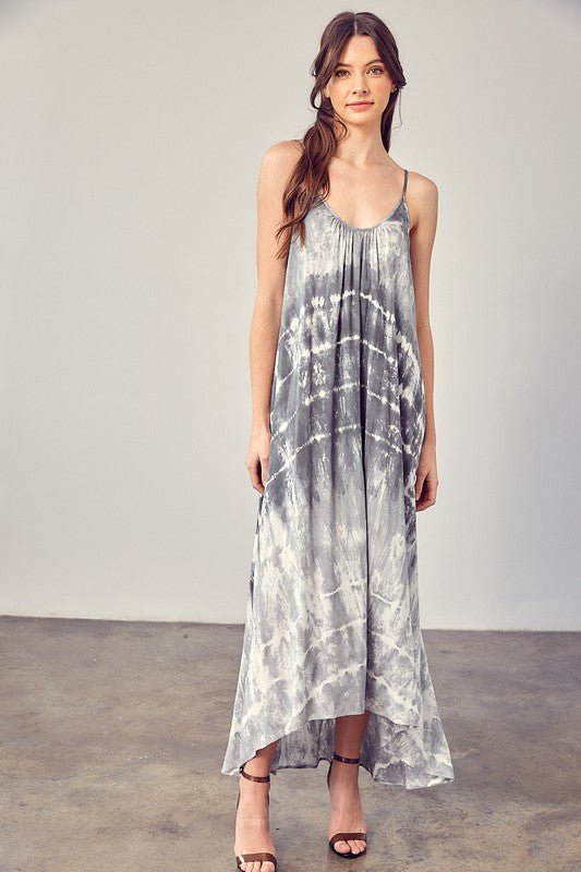 Tie-Dye Cami Maxi Dress - Drakoi Marketplace