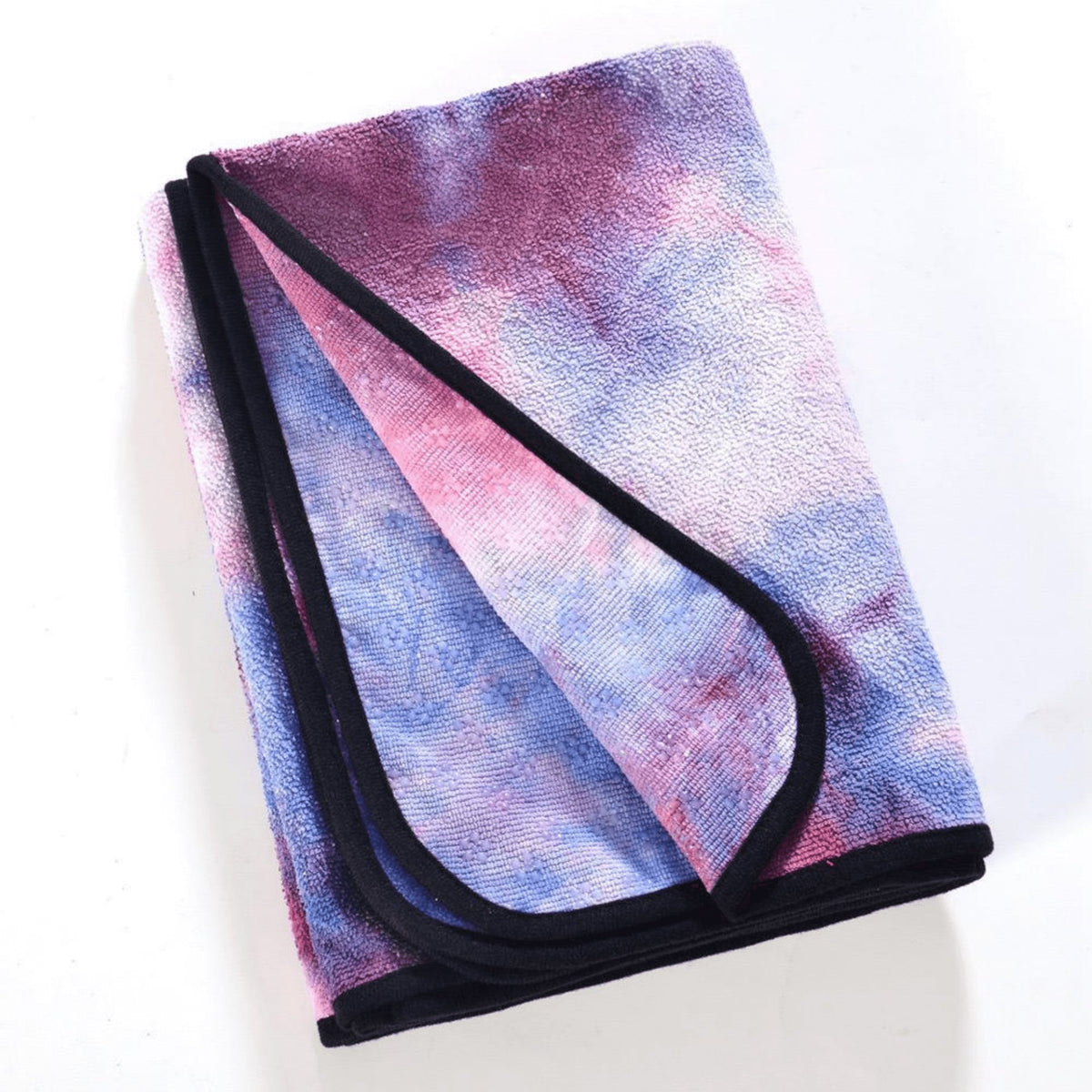 Tie Dye Yoga Mat Towel with Slip-Resistant Grip Dots - Drakoi Marketplace