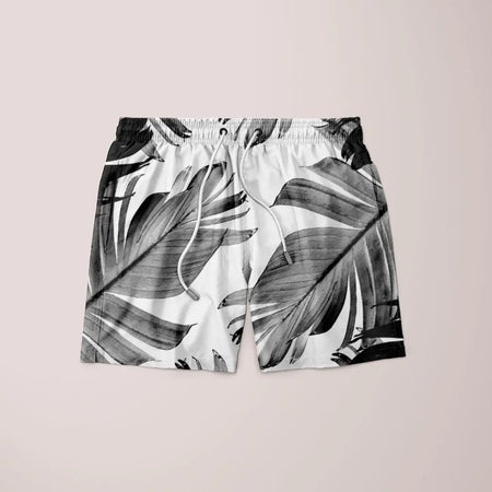 Tropical Banana Leaves Pattern Shorts - Drakoi Marketplace