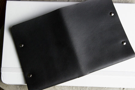 Unstitched Leather Twofold Wallet - Drakoi Marketplace