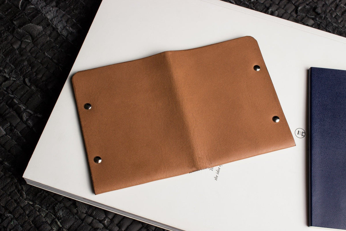 Unstitched Leather Twofold Wallet - Drakoi Marketplace