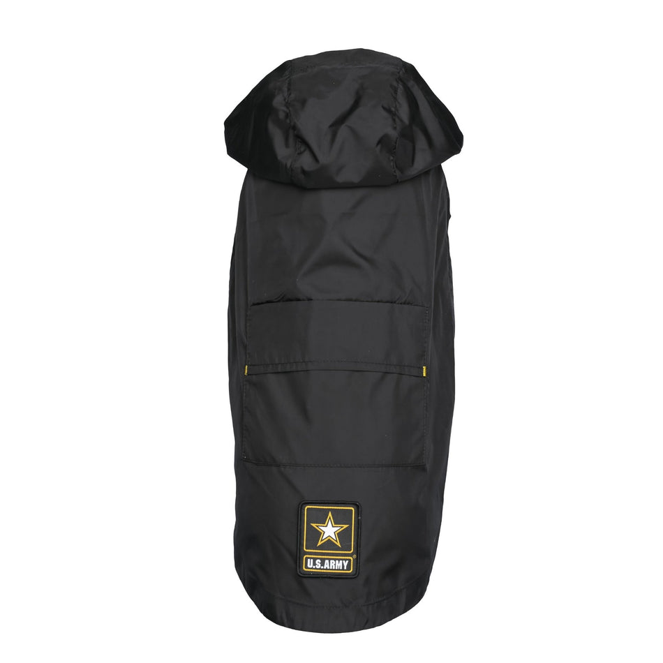 US Army Packable Dog Raincoat - Black - Drakoi Marketplace