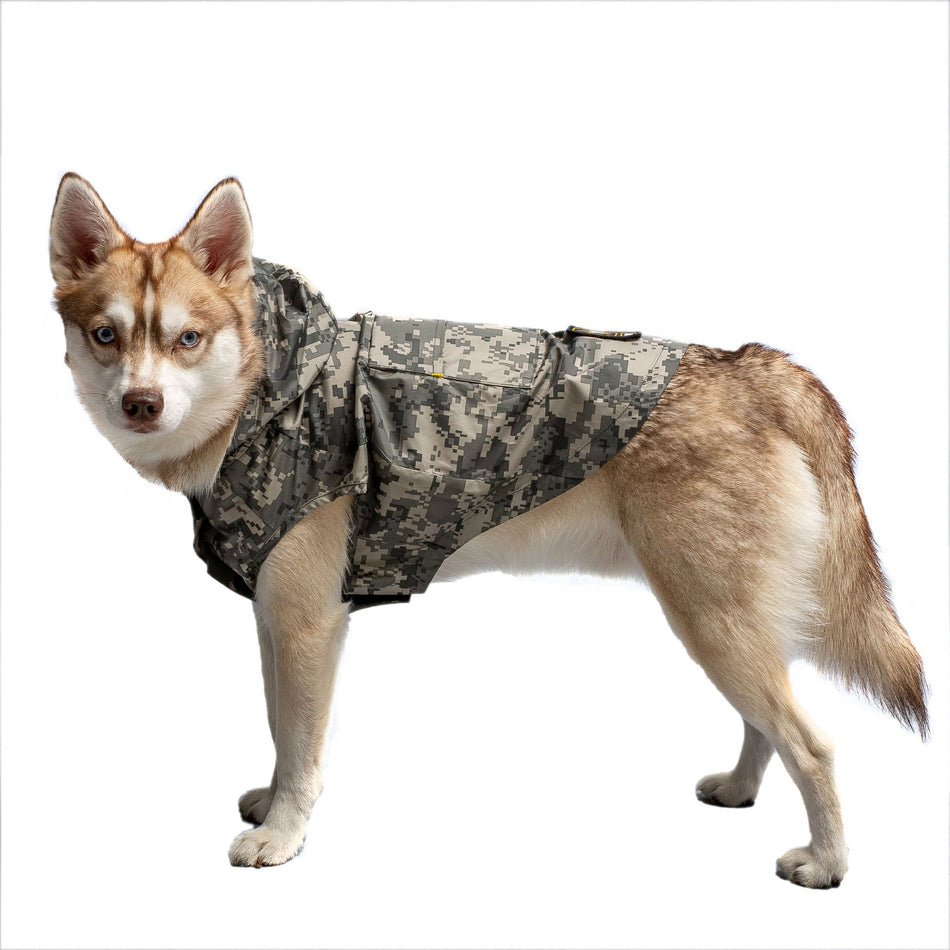 US Army Packable Dog Raincoat - Camo - Drakoi Marketplace