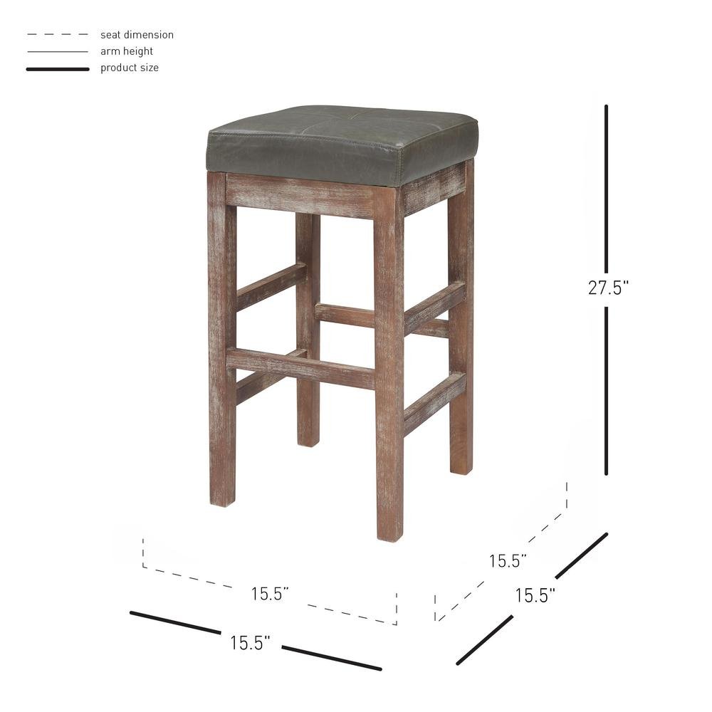 Valencia Bonded Leather Counter Stool - Drakoi Marketplace