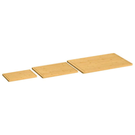 vidaXL 3 Piece Chopping Board Set Bamboo - Drakoi Marketplace