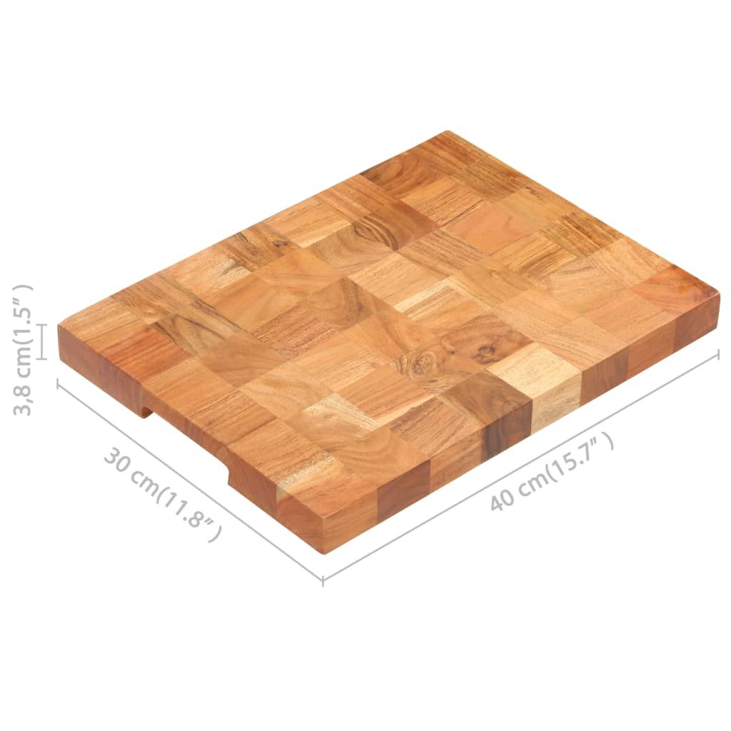 vidaXL Chopping Board 15.7"x11.8"x1.5" Solid Acacia Wood - Drakoi Marketplace