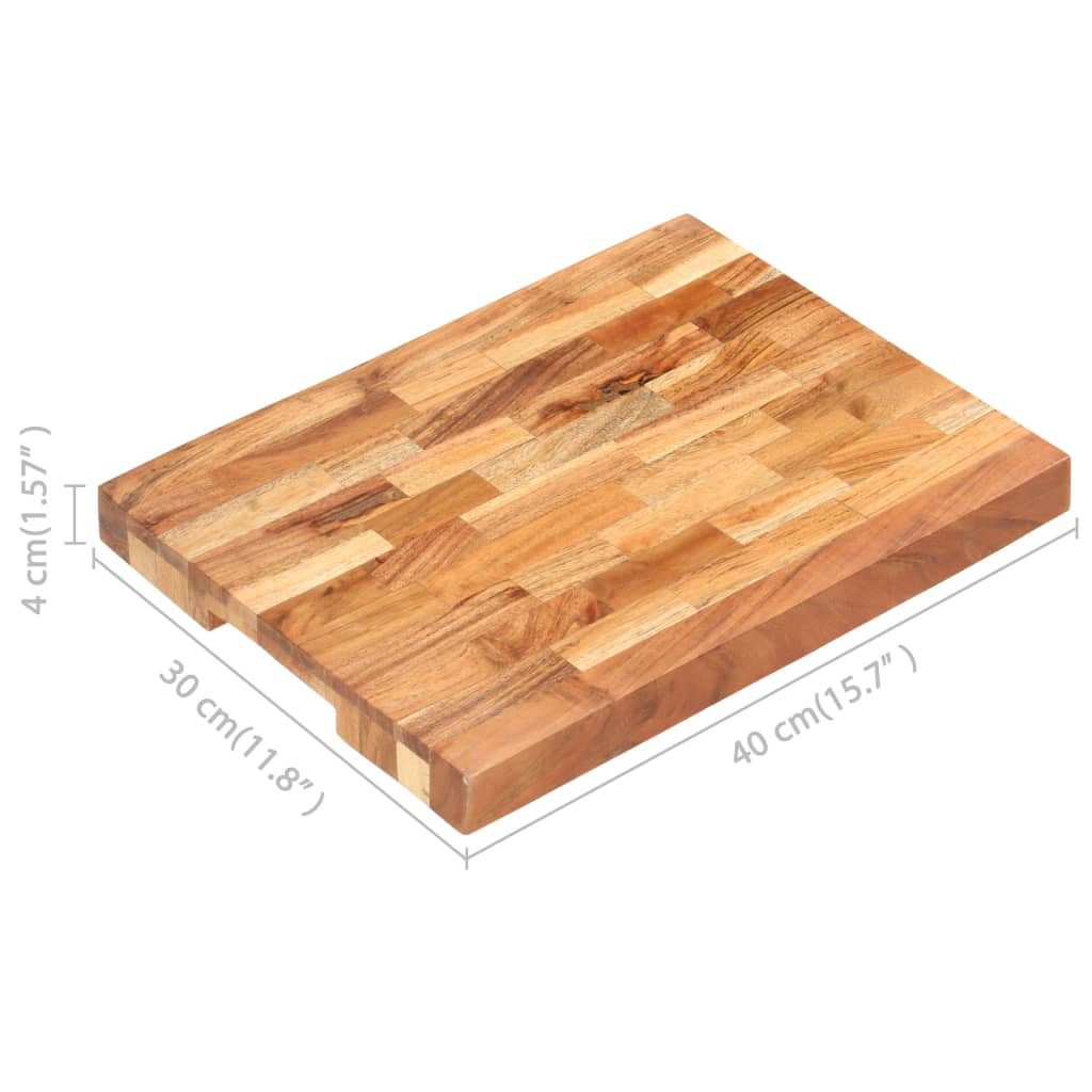 vidaXL Chopping Board 15.7"x11.8"x1.6" Solid Acacia Wood - Drakoi Marketplace