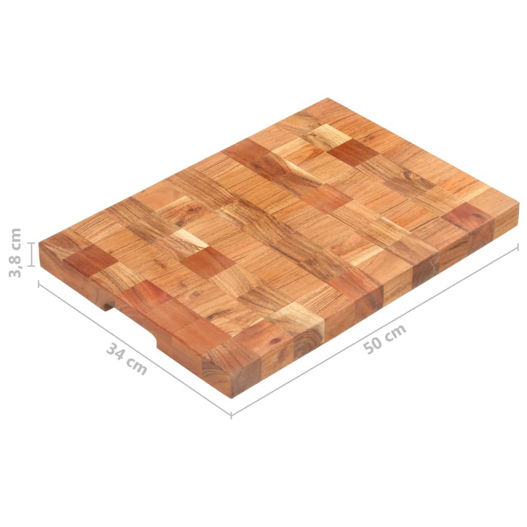 vidaXL Chopping Board 19.7"x13.4"x1.5" Solid Wood Acacia - Drakoi Marketplace