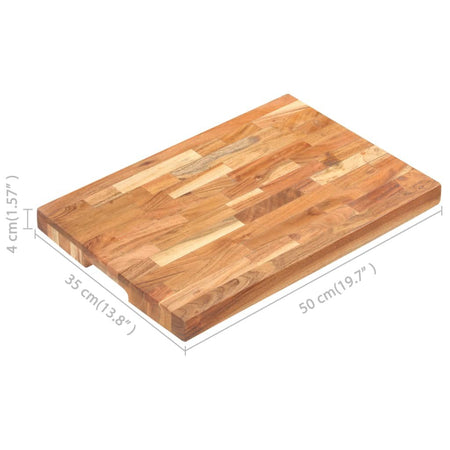 vidaXL Chopping Board 19.7"x13.8"x1.6" Solid Acacia Wood - Drakoi Marketplace