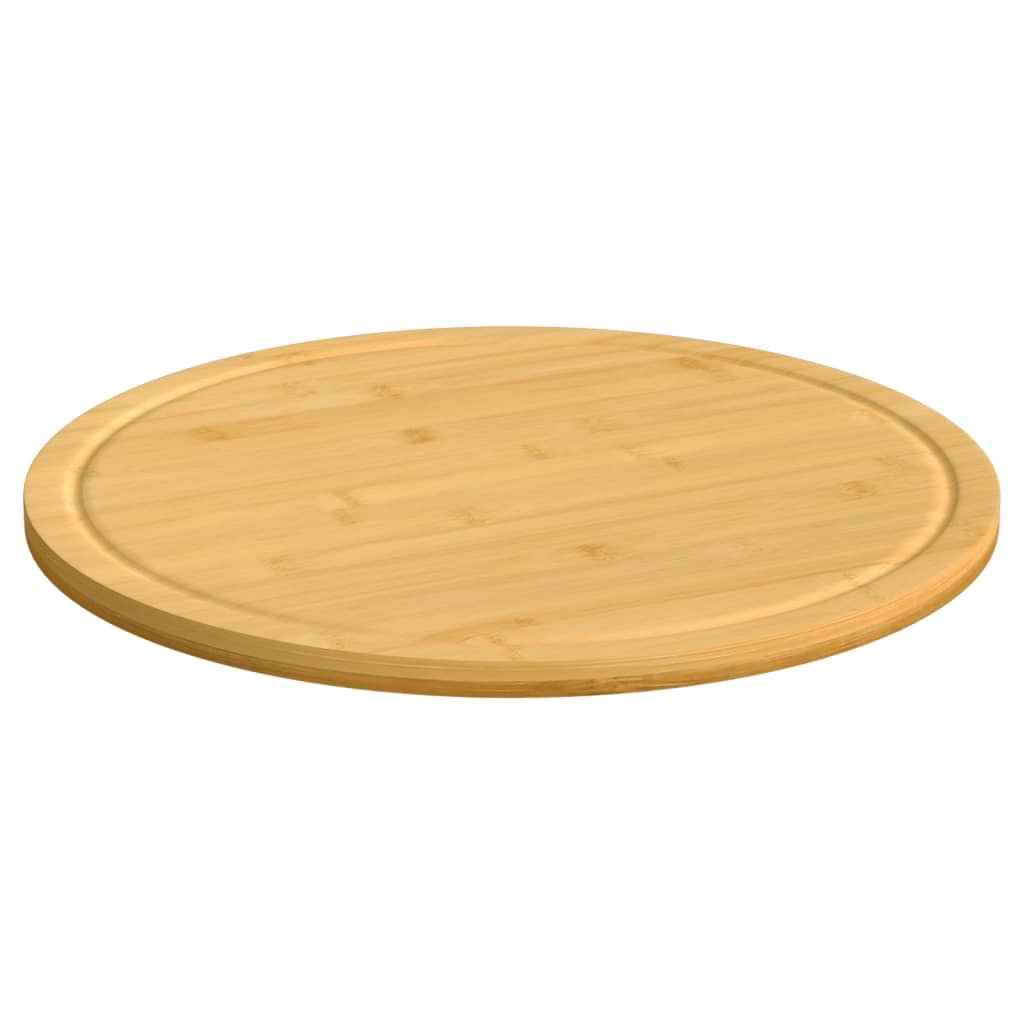 vidaXL Chopping Boards 6 pcs Ø15.7"x0.6" Bamboo - Drakoi Marketplace