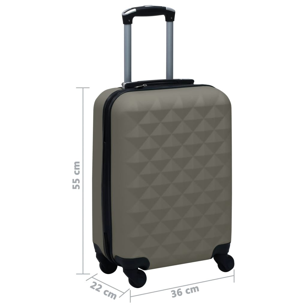 vidaXL Hardcase Trolley Anthracite ABS - Drakoi Marketplace