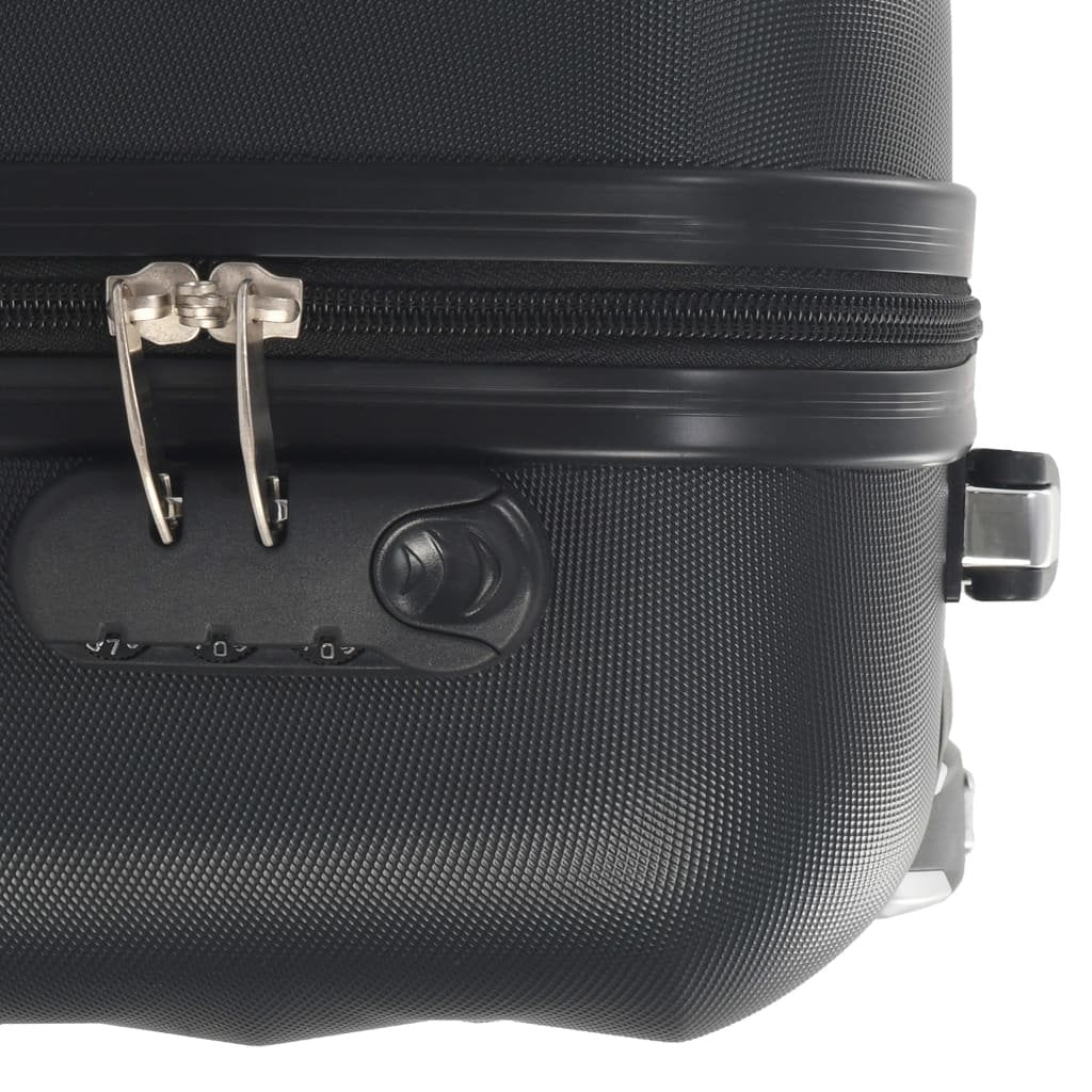 vidaXL Hardcase Trolley Black ABS - Drakoi Marketplace