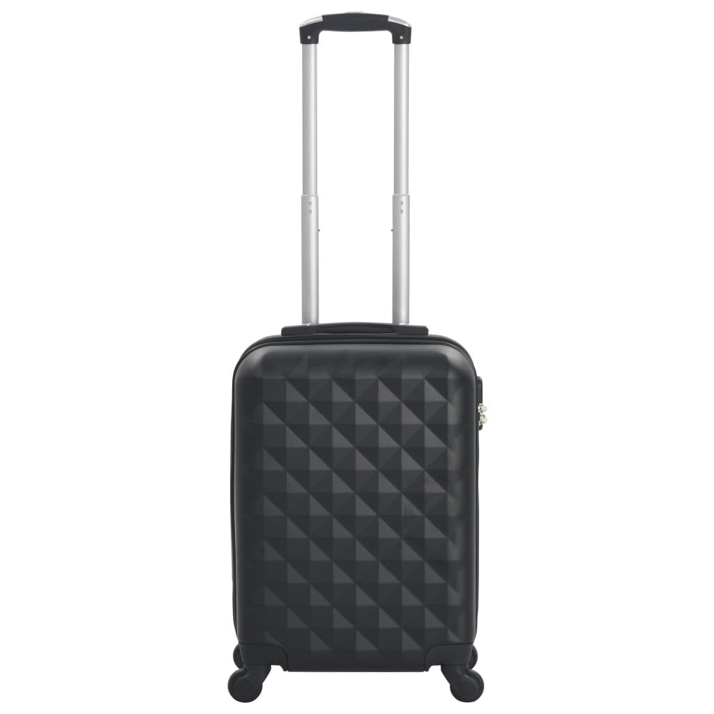 vidaXL Hardcase Trolley Black ABS - Drakoi Marketplace