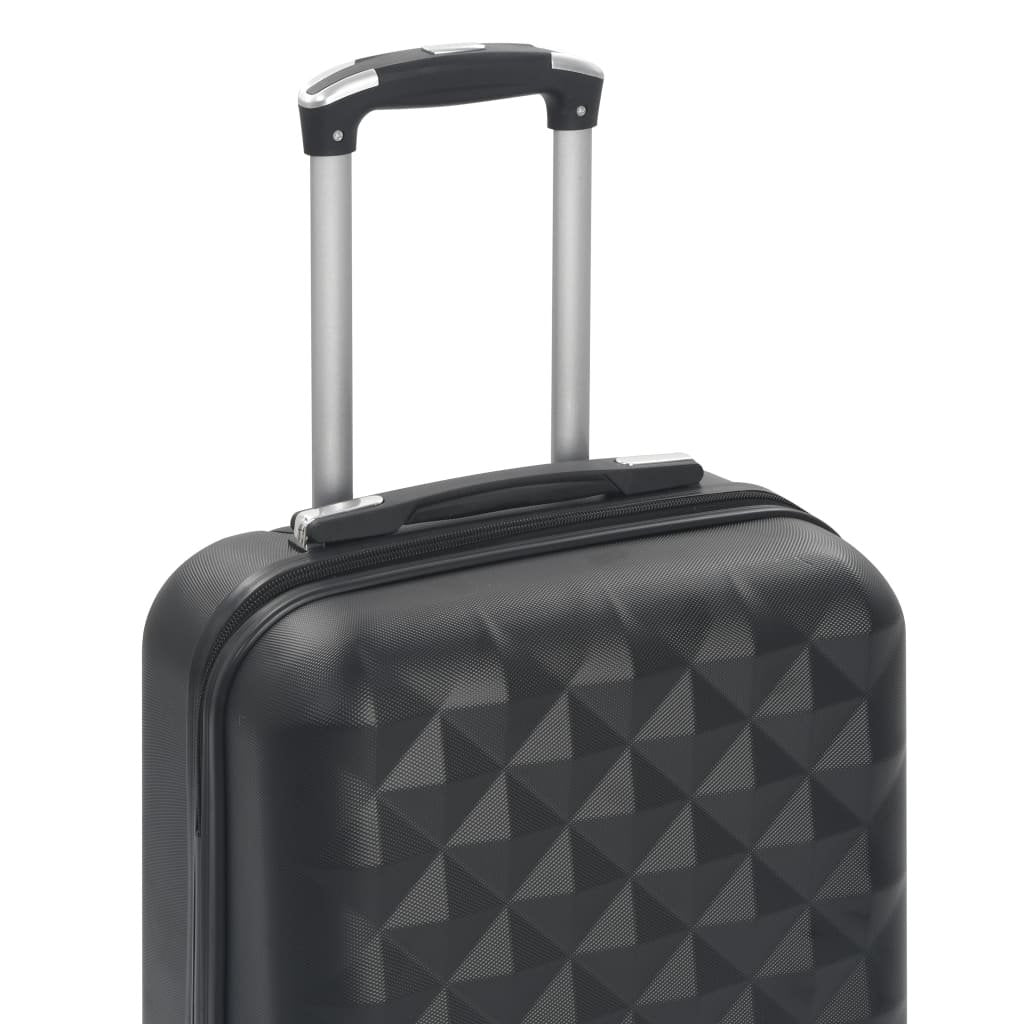 vidaXL Hardcase Trolley Black ABS - Drakoi Marketplace