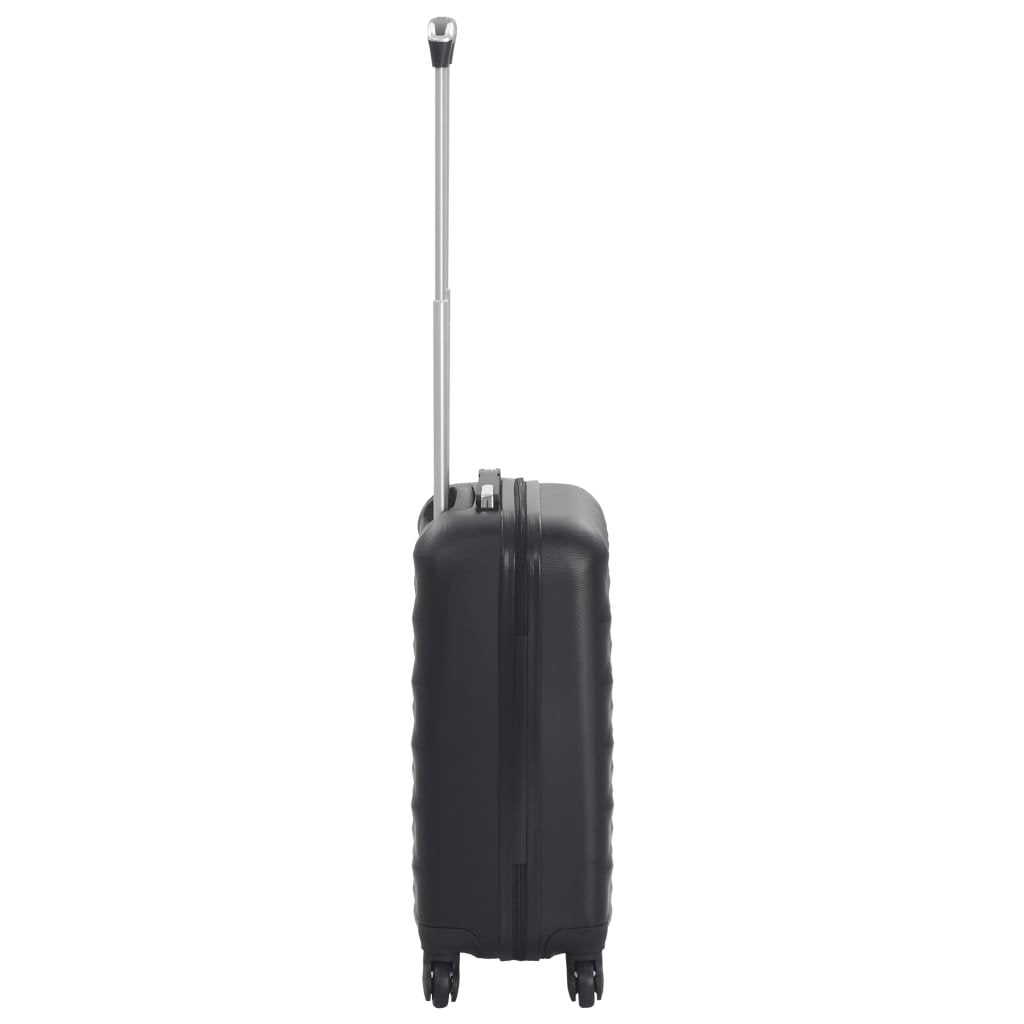 vidaXL Hardcase Trolley Black ABS - Drakoi Marketplace