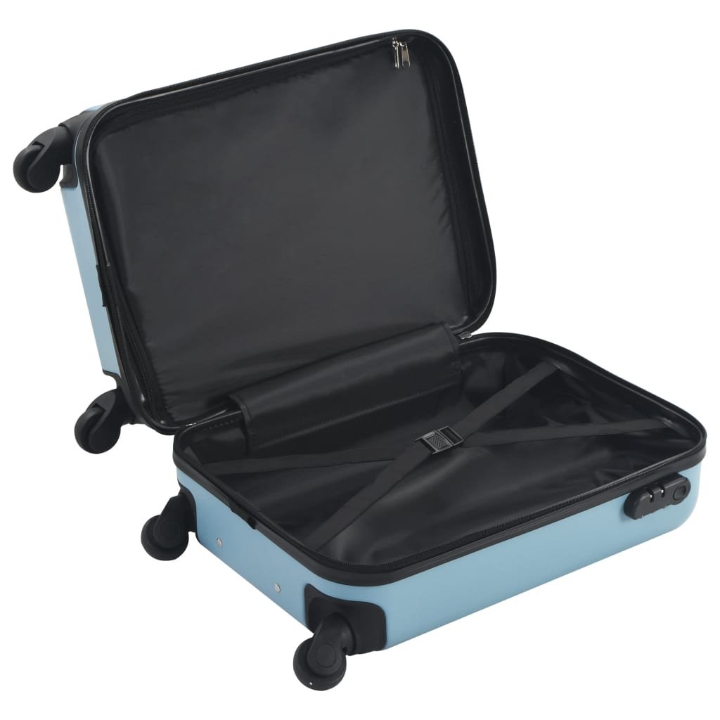 vidaXL Hardcase Trolley Blue ABS - Drakoi Marketplace