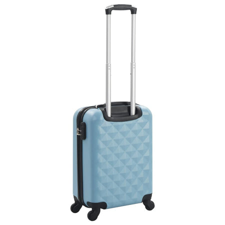 vidaXL Hardcase Trolley Blue ABS - Drakoi Marketplace