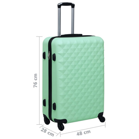 vidaXL Hardcase Trolley Mint ABS - Drakoi Marketplace