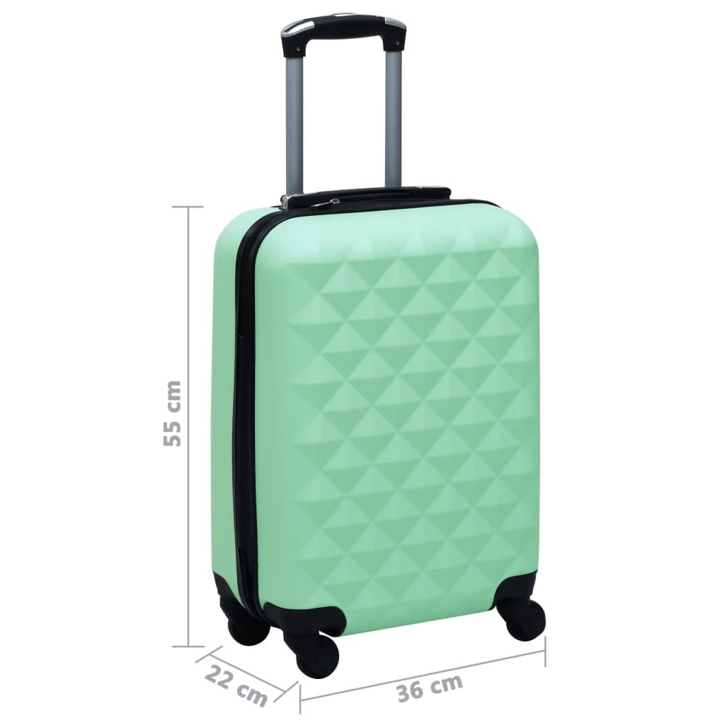 vidaXL Hardcase Trolley Mint ABS - Drakoi Marketplace