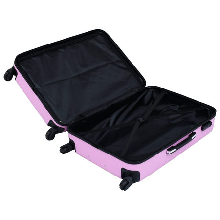 vidaXL Hardcase Trolley Pink ABS - Drakoi Marketplace