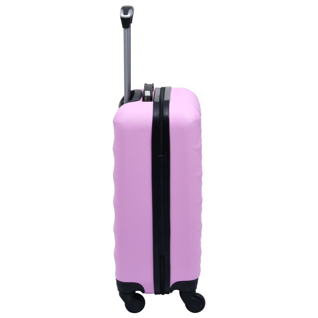 vidaXL Hardcase Trolley Pink ABS - Drakoi Marketplace