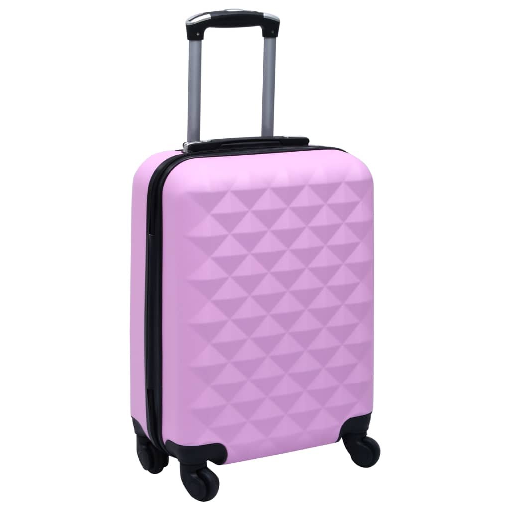 vidaXL Hardcase Trolley Pink ABS - Drakoi Marketplace