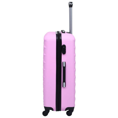 vidaXL Hardcase Trolley Pink ABS - Drakoi Marketplace