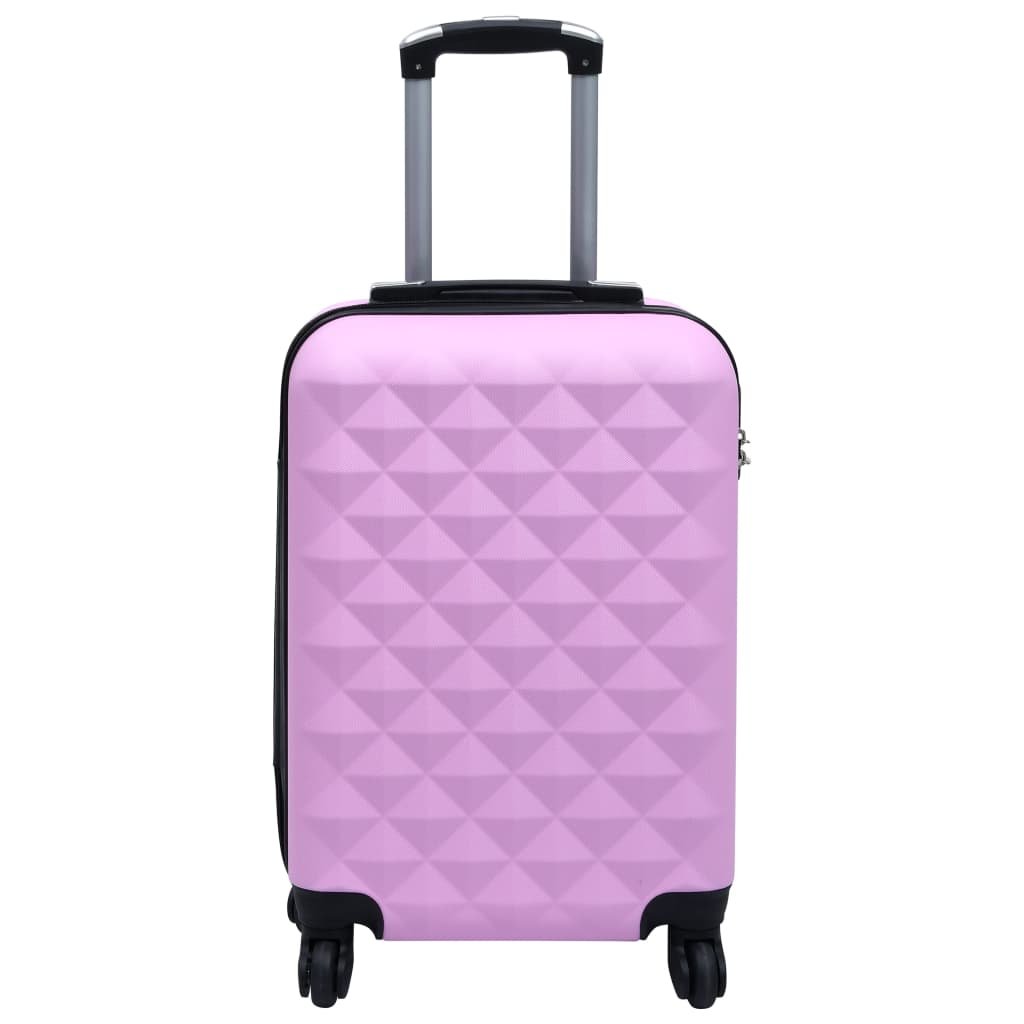 vidaXL Hardcase Trolley Pink ABS - Drakoi Marketplace