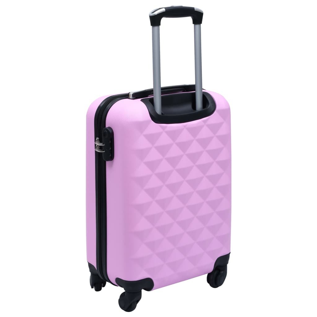 vidaXL Hardcase Trolley Pink ABS - Drakoi Marketplace