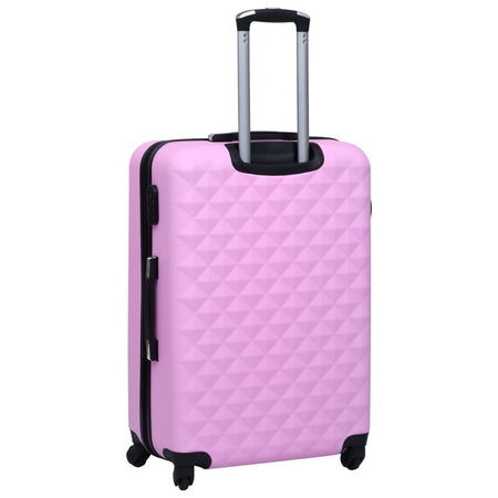 vidaXL Hardcase Trolley Pink ABS - Drakoi Marketplace