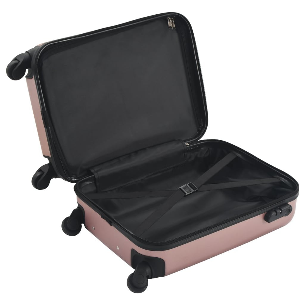 vidaXL Hardcase Trolley Rose Gold ABS - Drakoi Marketplace