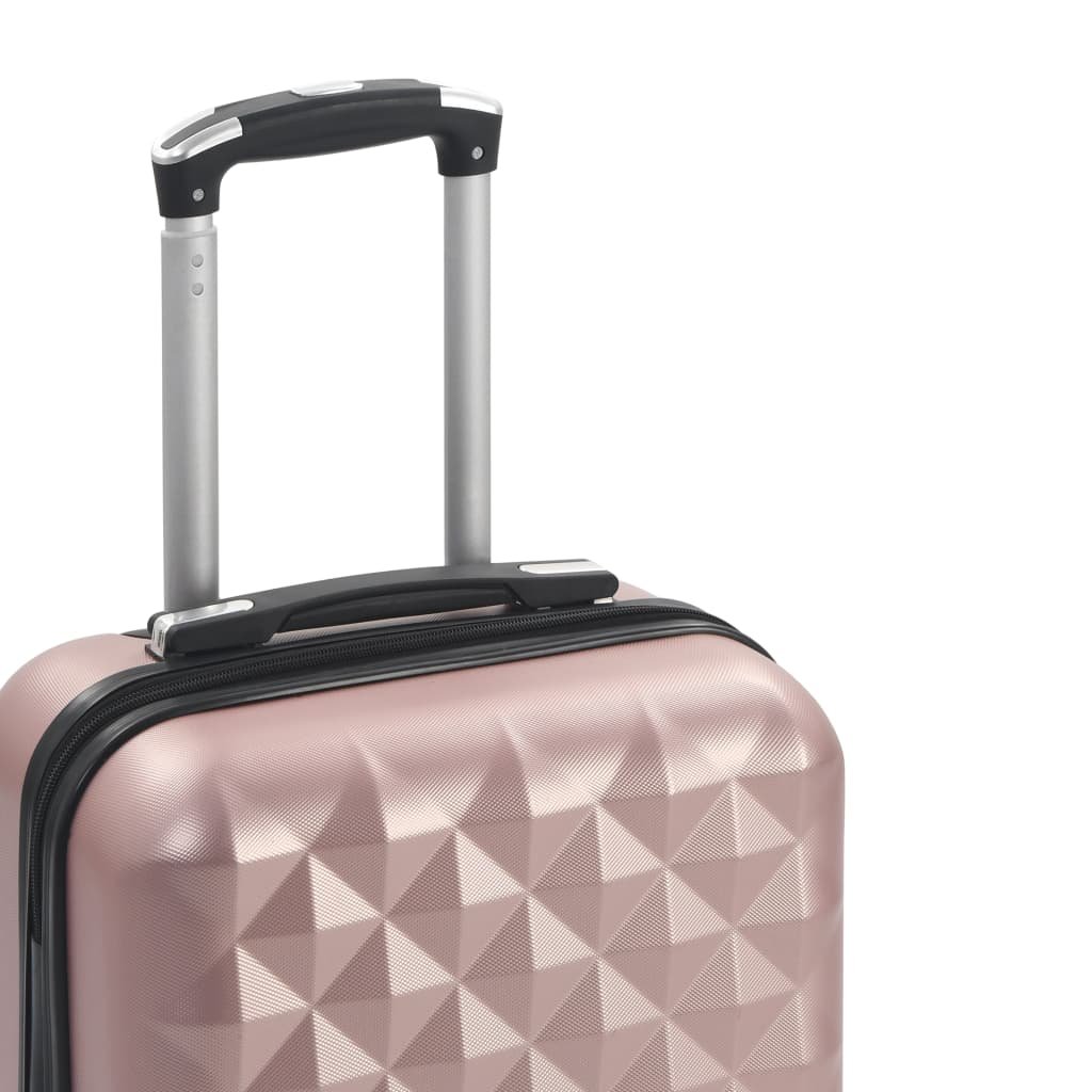 vidaXL Hardcase Trolley Rose Gold ABS - Drakoi Marketplace