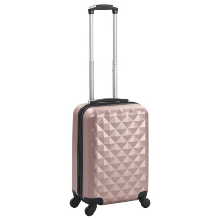 vidaXL Hardcase Trolley Rose Gold ABS - Drakoi Marketplace