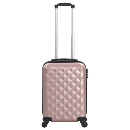 vidaXL Hardcase Trolley Rose Gold ABS - Drakoi Marketplace