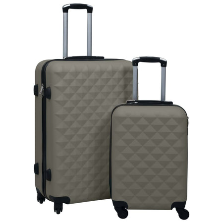 vidaXL Hardcase Trolley Set 2 pcs Anthracite ABS - Drakoi Marketplace