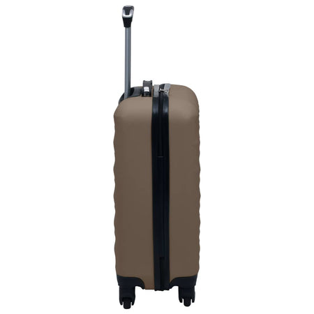 vidaXL Hardcase Trolley Set 2 pcs Brown ABS - Drakoi Marketplace