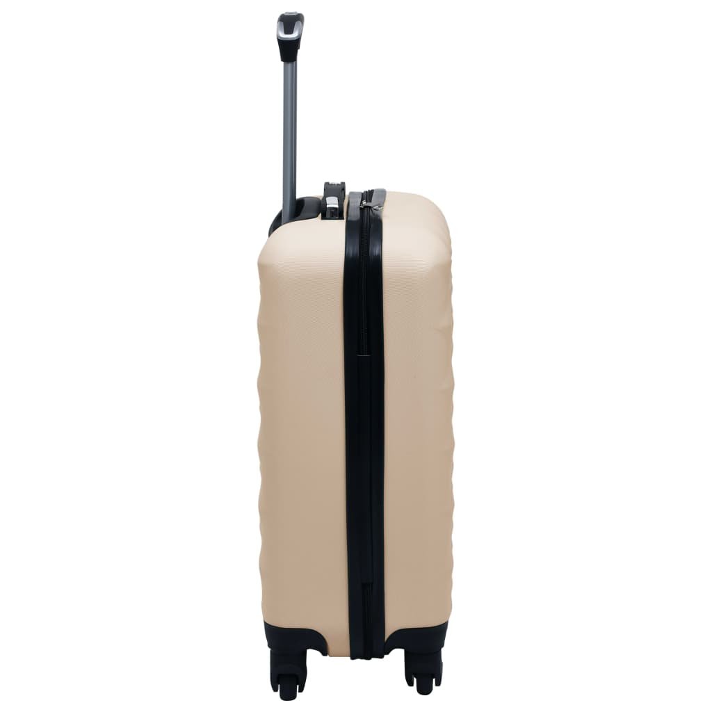 vidaXL Hardcase Trolley Set 2 pcs Gold ABS - Drakoi Marketplace