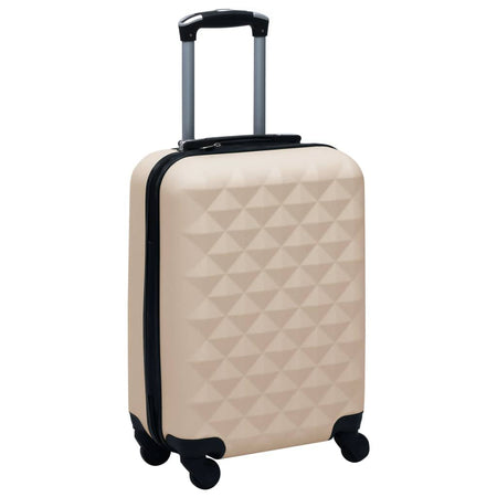 vidaXL Hardcase Trolley Set 2 pcs Gold ABS - Drakoi Marketplace