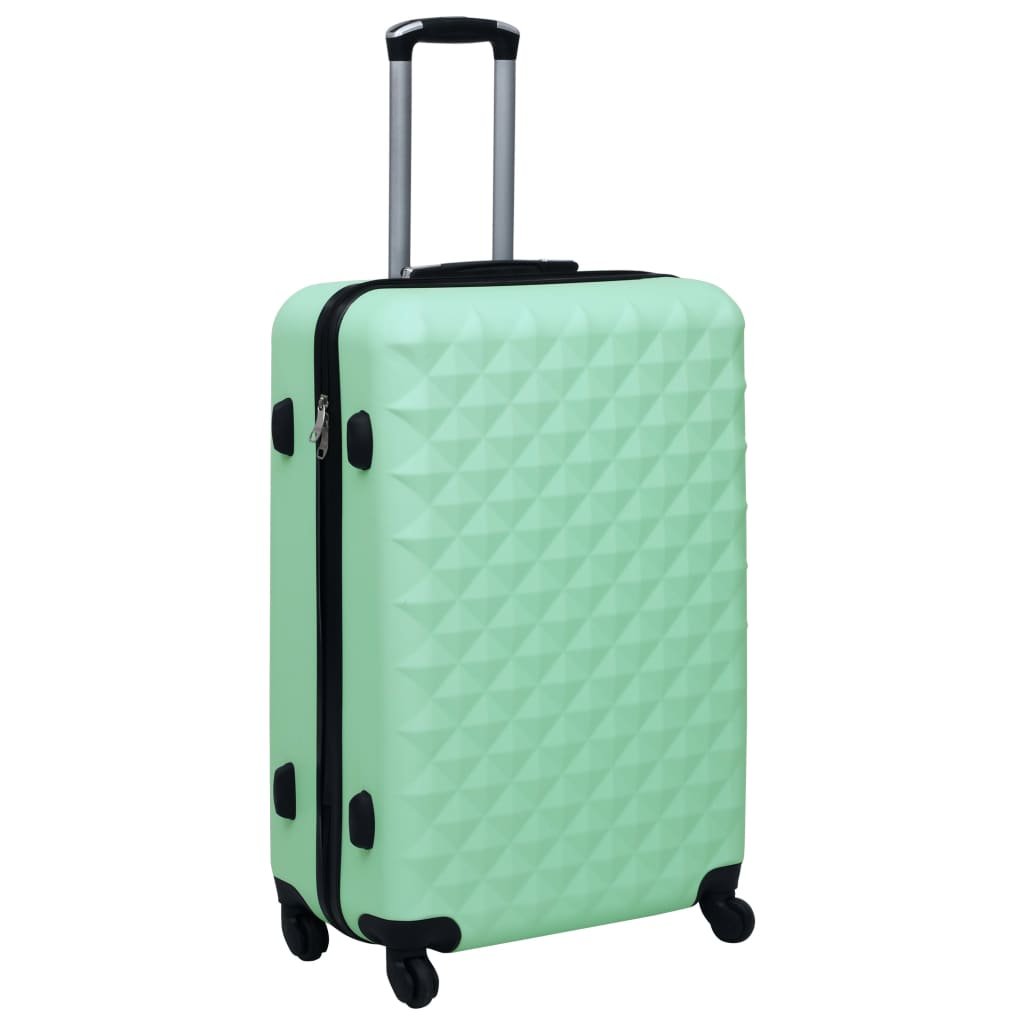 vidaXL Hardcase Trolley Set 2 pcs Mint ABS - Drakoi Marketplace