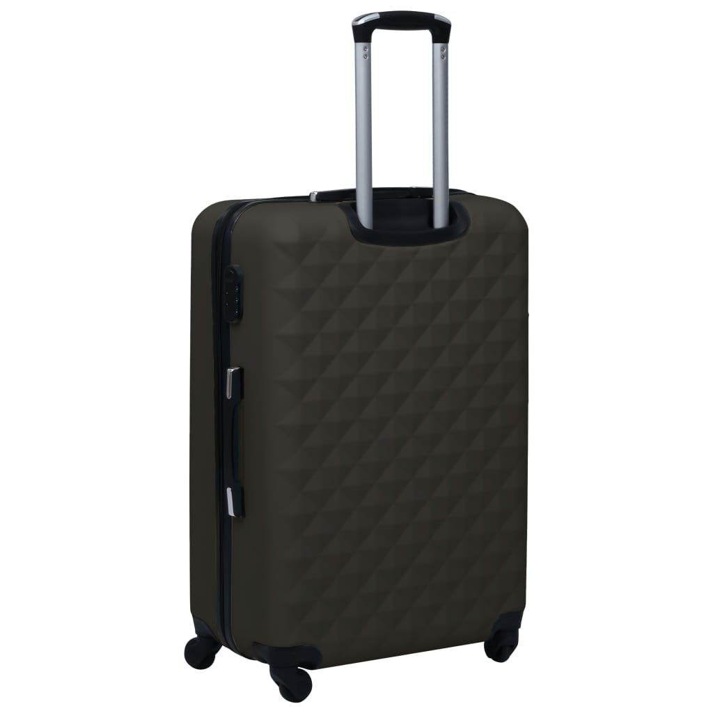 vidaXL Hardcase Trolley Set 3 pcs Anthracite ABS - Drakoi Marketplace