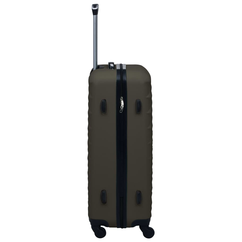 vidaXL Hardcase Trolley Set 3 pcs Anthracite ABS - Drakoi Marketplace