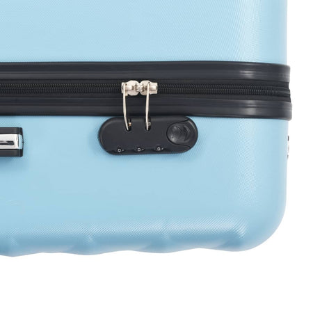 vidaXL Hardcase Trolley Set 3 pcs Blue ABS - Drakoi Marketplace