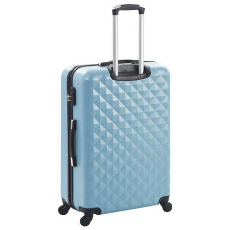 vidaXL Hardcase Trolley Set 3 pcs Blue ABS - Drakoi Marketplace