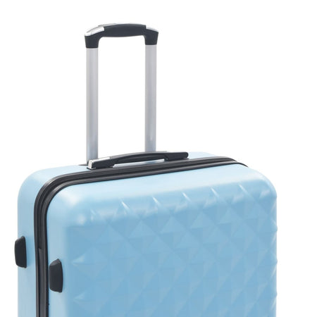 vidaXL Hardcase Trolley Set 3 pcs Blue ABS - Drakoi Marketplace