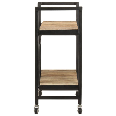 vidaXL Kitchen Trolley 34.2"x14.2"x31.9" Solid Mango Wood - Drakoi Marketplace