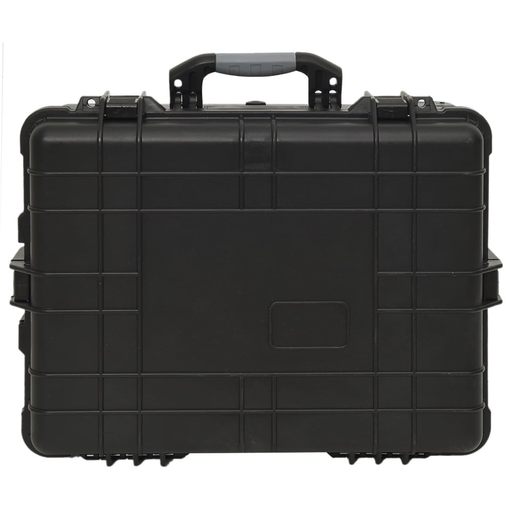 vidaXL Wheeled Flight Case Black 22.8"x17.7"x10.6" PP - Drakoi Marketplace