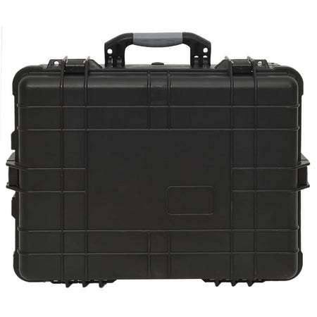 vidaXL Wheeled Flight Case Black 22.8"x17.7"x10.6" PP - Drakoi Marketplace