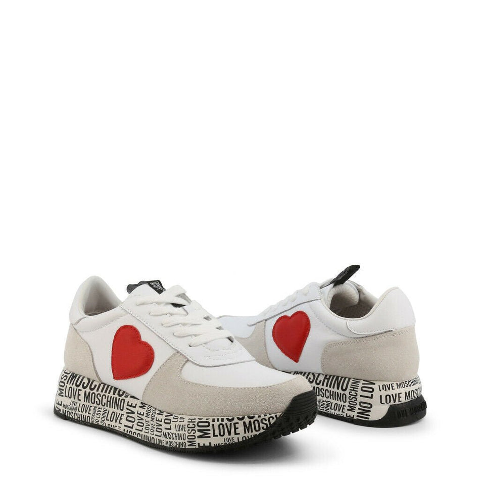 White Heart Sneakers - Drakoi Marketplace