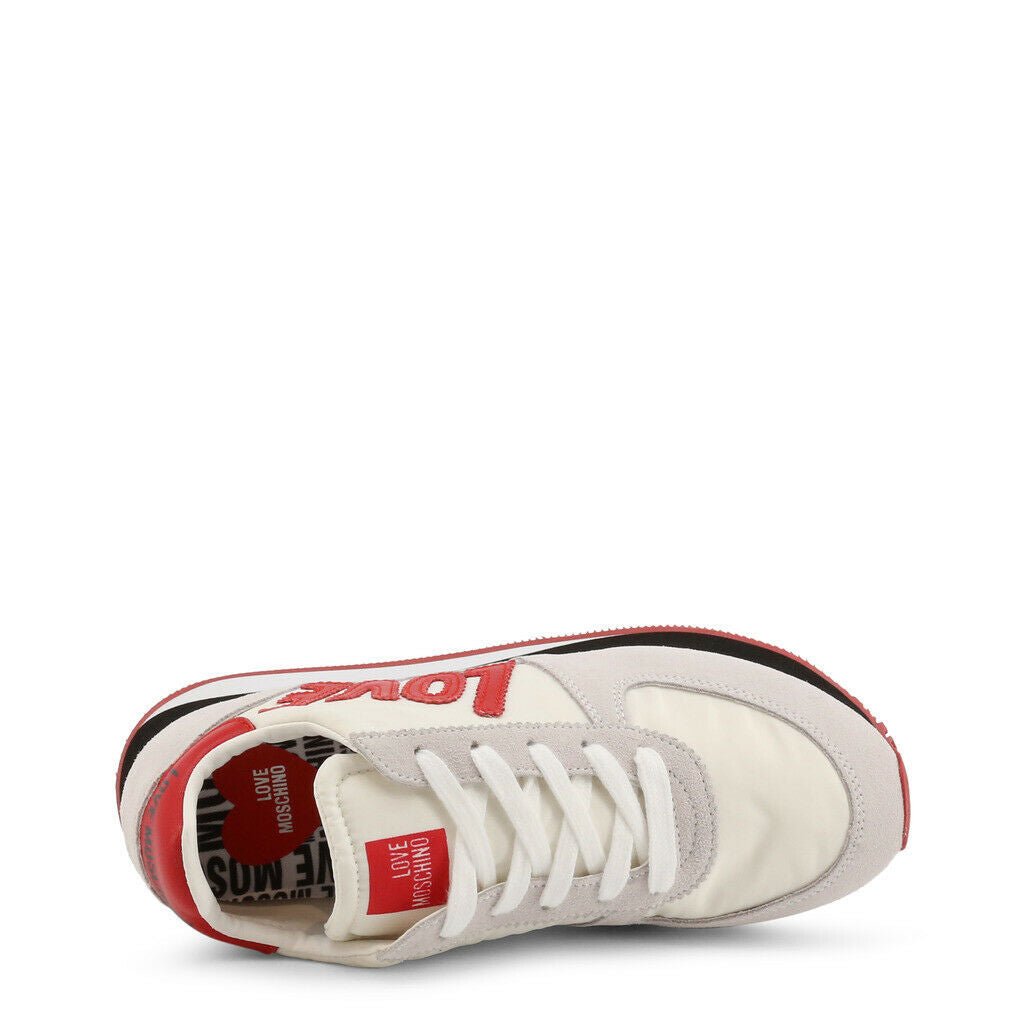 White Red Suede Sneakers - Drakoi Marketplace