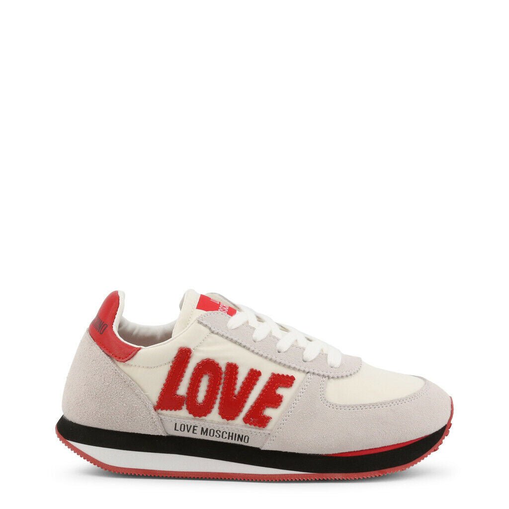 White Red Suede Sneakers - Drakoi Marketplace